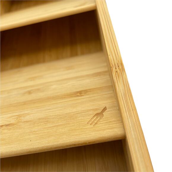 New Joseph Joseph DrawerStore Expandable Bamboo Utensil Organizer Tray 85168 - Picture 6 of 8